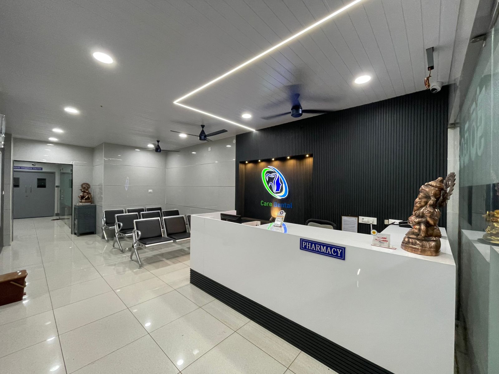Reception & Welcome Lounge — Care Dental Tenali